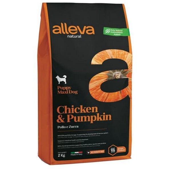 Alleva Natural dog puppy mini chicken & pumpkin 2kg