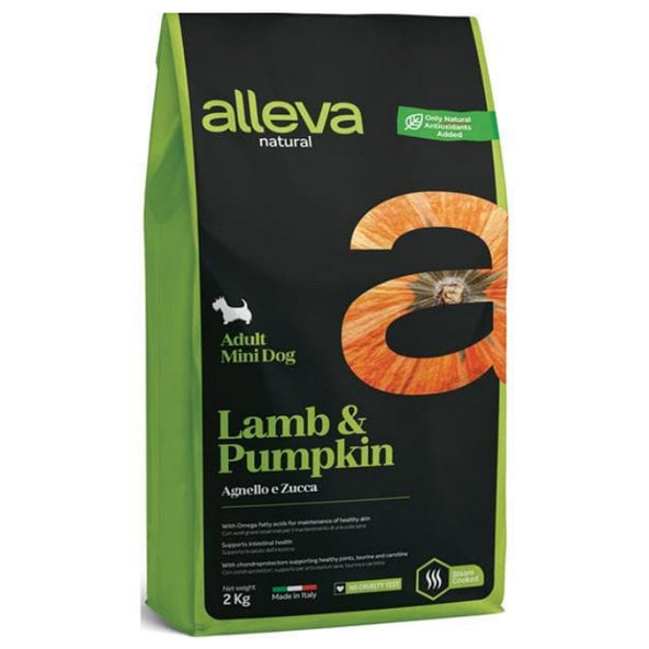 Alleva Natural dog adult mini lamb & pumpkin 2kg
