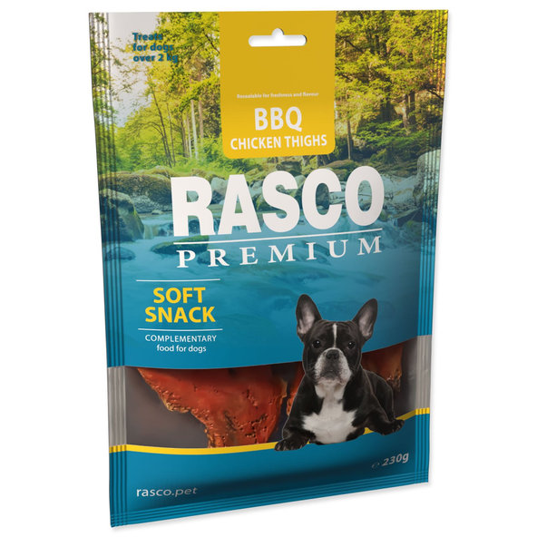 Rasco Premium BBQ pamlsek kuřecí stehna 230 g