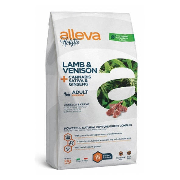 Alleva Holistic dog adult mini lamb & venison 2kg