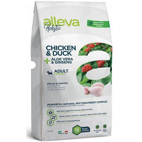Alleva Holistic dog adult mini chicken & duck 12kg