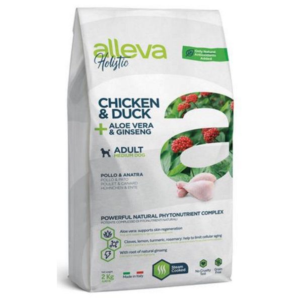 Alleva Holistic dog adult medium chicken & duck 2kg
