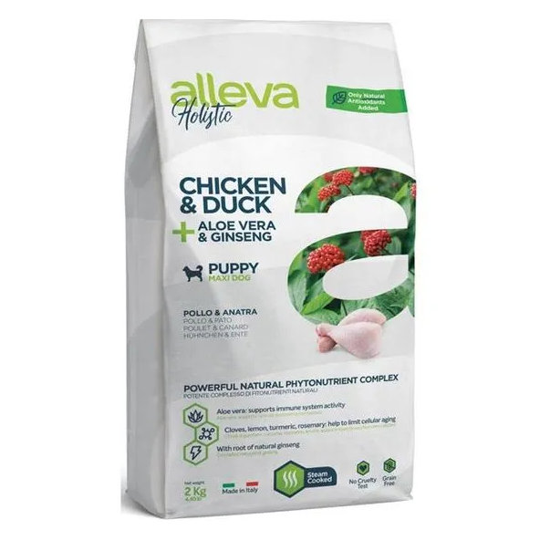 Alleva Holistic dog puppy & junior mini chicken 2kg