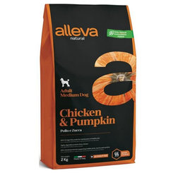 Alleva Natural dog adult medium chicken & pumpkin 2kg