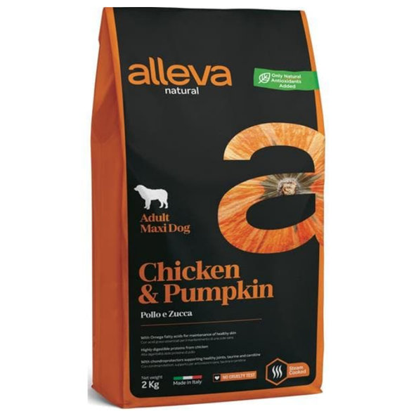 Alleva Natural dog adult maxi chicken & pumpkin 2kg
