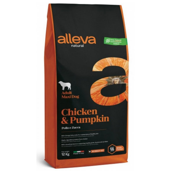 Alleva Natural dog adult maxi chicken & pumpkin 12kg