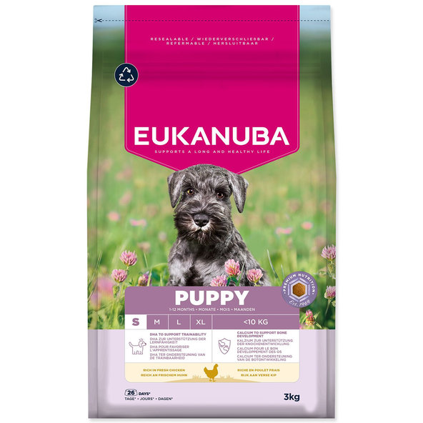 Eukanuba krmivo pro psy Puppy Small kuřecí 3 kg