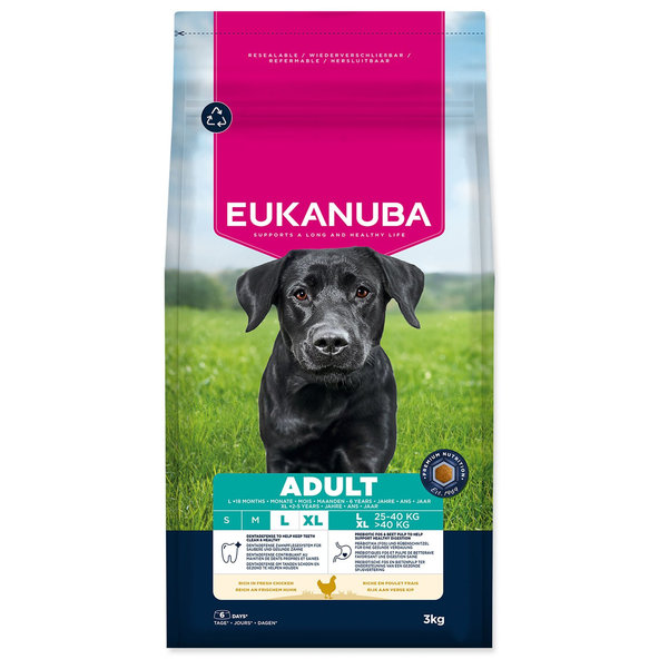 Eukanuba krmivo pro psy Adult Large kuřecí 3 kg