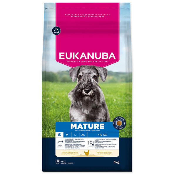 Eukanuba krmivo pro psy Mature Small kuřecí 3 kg