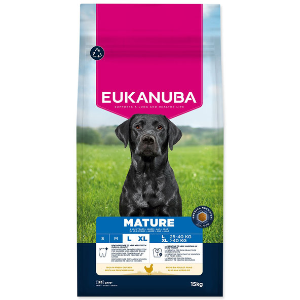 Eukanuba krmivo pro psy Mature Large kuřecí 15 kg