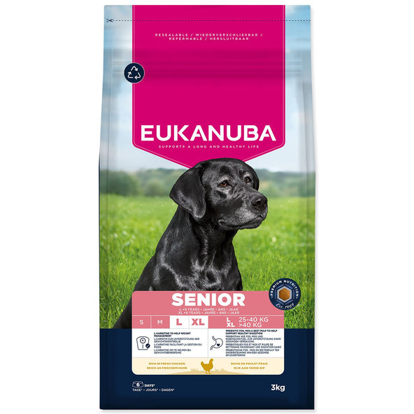 Eukanuba krmivo pro psy Senior Large kuřecí 3 kg