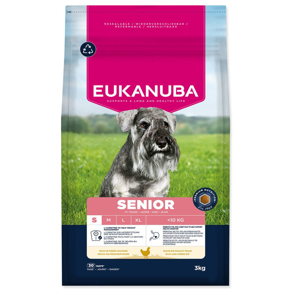 Eukanuba krmivo pro psy Senior Small kuřecí 3 kg