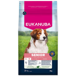 cEukanuba krmivo pro psy Senior Small a Medium jehněčí 3 kg