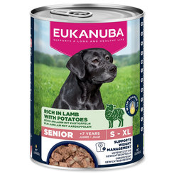 Eukanuba konzerva pro psy Senior jehněčí s brambory 400 g