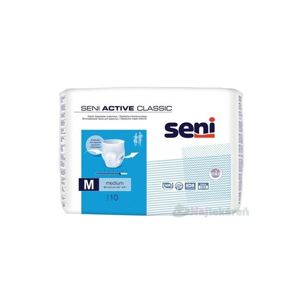 Seni Active Classic inkontinenční kalhotky vel. M 10 ks