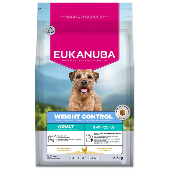 EUKANUBA Special Care Adult Small & Medium Weight Control krmivo pro psy 2,3 kg