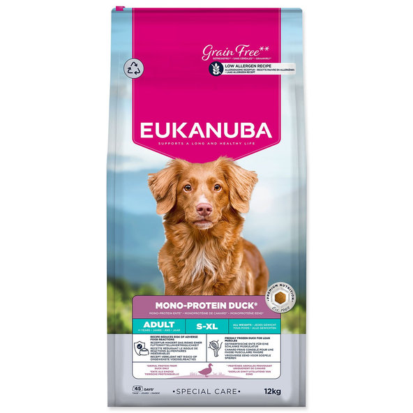 EUKANUBA Special Care Adult Mono Protein krmivo pro psy kachna 12 kg
