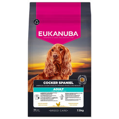 EUKANUBA Breed Care Adult Cocker Spaniel krmivo pro psy kuře 7,5 kg