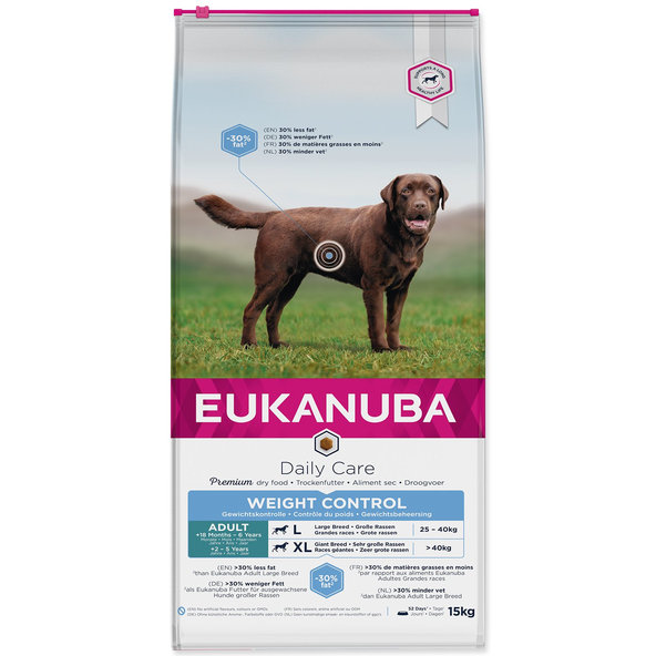 Eukanuba krmivo pro psy Daily Care Weight Control Large a Giant 15 kg