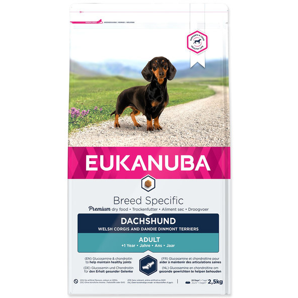 Eukanuba krmivo pro psy jezevčík 2,5 kg