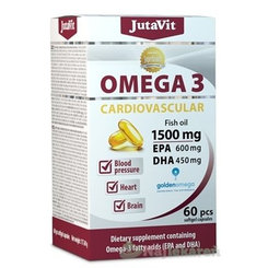 JutaVit Omega 3 Kardiovaskulár 1500 mg 60 kapslí