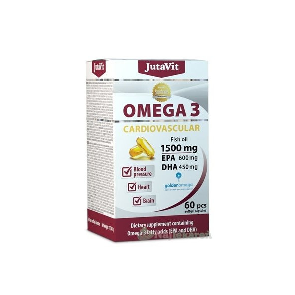 JutaVit Omega 3 Kardiovaskulár 1500 mg 60 kapslí