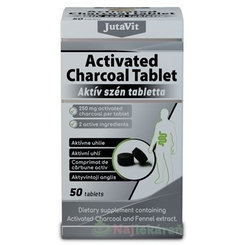 JutaVit Aktivní uhlí 250 mg 50 tablet