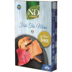 Farmina N&D Natural Fish Trio Menu konzervy pro kočky 6x70 g