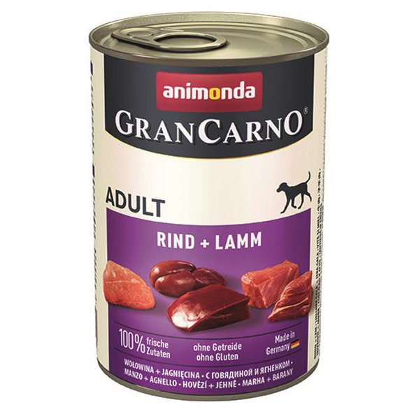 Animonda GranCarno® Adult konzerva pro psy hovězí a jehněčí 6x400 g