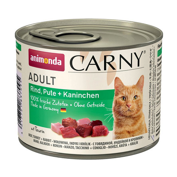 Animonda Carny® Adult hovězí krůta králík 6x200 g