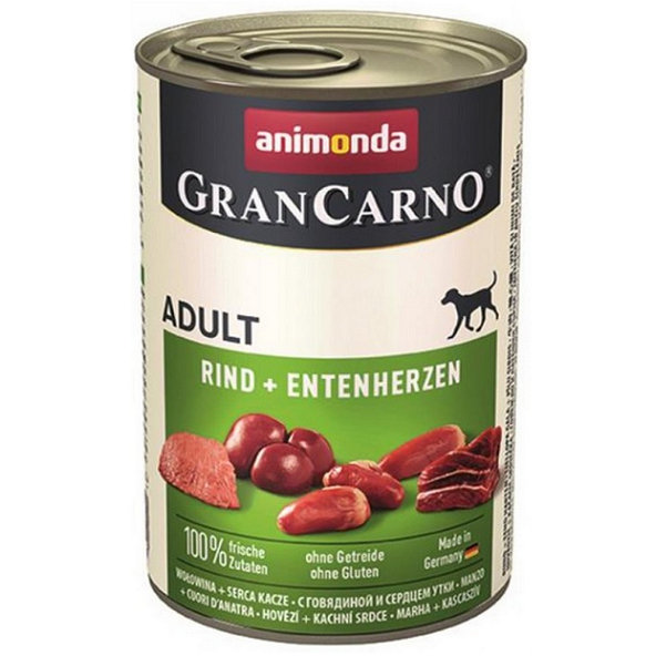 Animonda GranCarno® Adult hovězí a kachní srdíčka 6x400 g