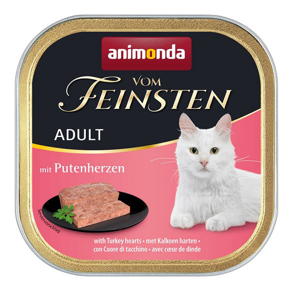 Animonda Vom Feinsten Classic hovězí a krůtí srdíčka 16x100 g