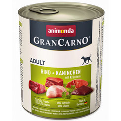 Animonda GranCarno® Adult hovězí králík bylinky 6x800 g