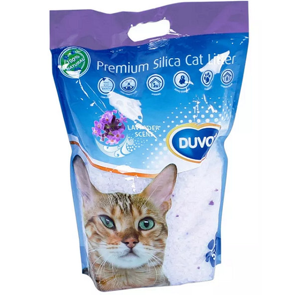 Duvo+ Podestýlka silikátová levandule pro kočky 5 l