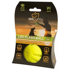 Duvo+ Hračka míč LED silikonový svíticí zelený 10 cm