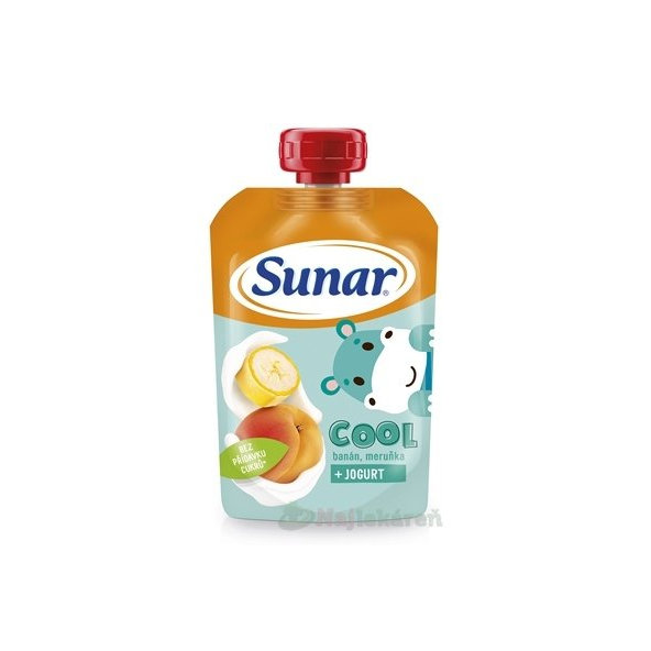 Sunar COOL banán meruňka jogurt 12m+ 110 g