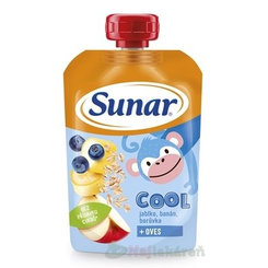 Sunar COOL jablko banán borůvka s ovsem 12m+ 110 g