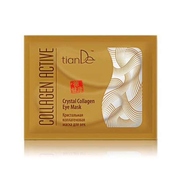TianDe Collagen Active kristalová kolagenová maska na oční víčka 1 ks