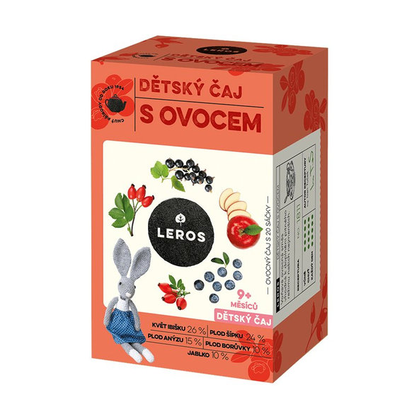 Leros dětský ovocný čaj 20x2 g