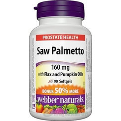 Webber Naturals Saw Palmetto Prostata 160 mg 90 kapslí