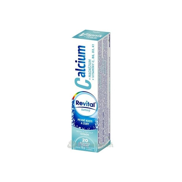 Revital Calcium Magnesium + vitaminy C B6 D3 K1 20 tablet