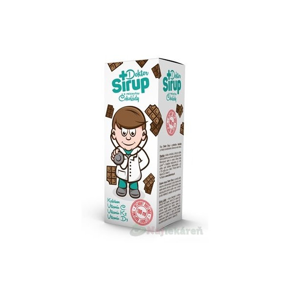 Doktor Sirup kalciový sirup čokoláda 100 ml
