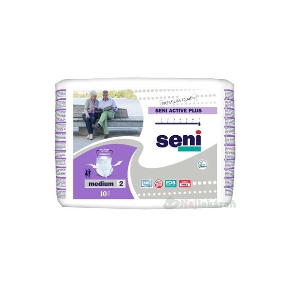 Seni Active Plus Medium 2 inkontinenční kalhotky 2000 ml 10 ks