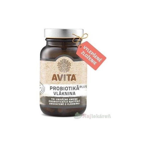 Avita Probiotika + vláknina 60 tablet