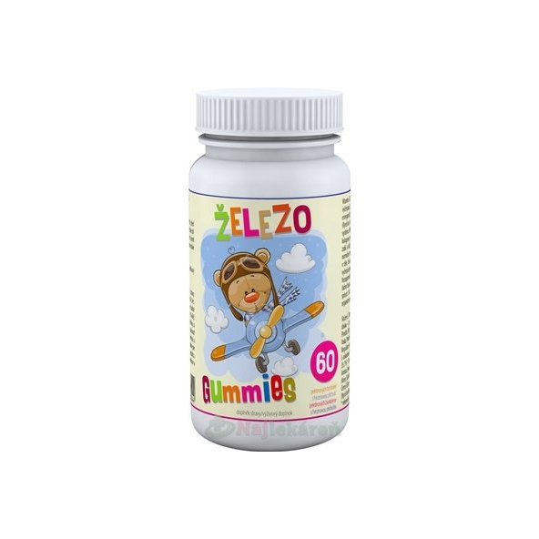 Pharma Activ Clinical Železo Gummies 60 želé bonbonů