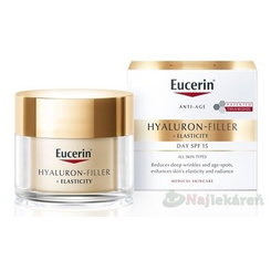 EUCERIN Hyaluron-Filler + Elasticity denní krém SPF 15 50 ml