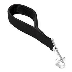 Duvo+ Vodítko nylonové krátké dvojité černé 30 cm 25 mm