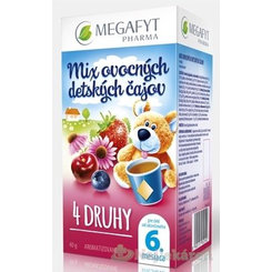 MEGAFYT Mix ovocných dětských čajů 4 druhy 20 sáčků