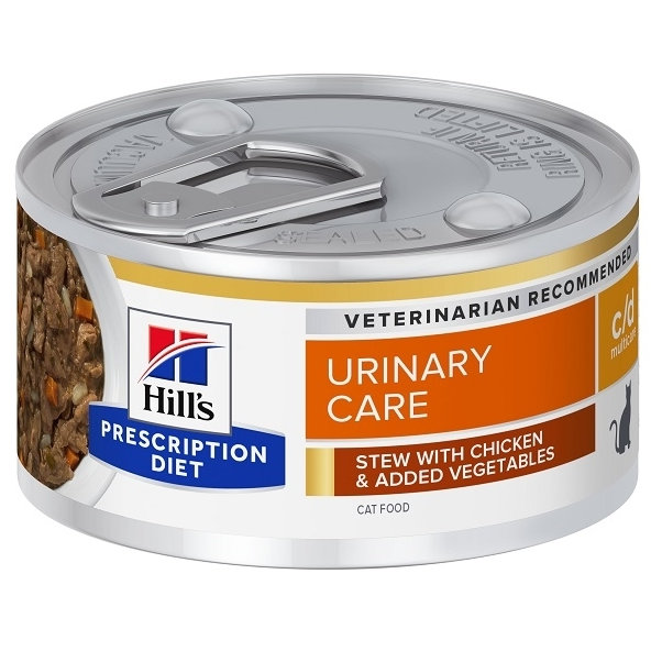 Hill's PD Feline Stew c/d Multicare kuře a zelenina konzerva 82 g