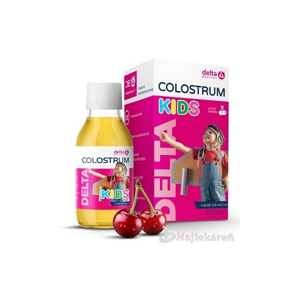 DELTA COLOSTRUM Kids čerešňa sirup 125 ml